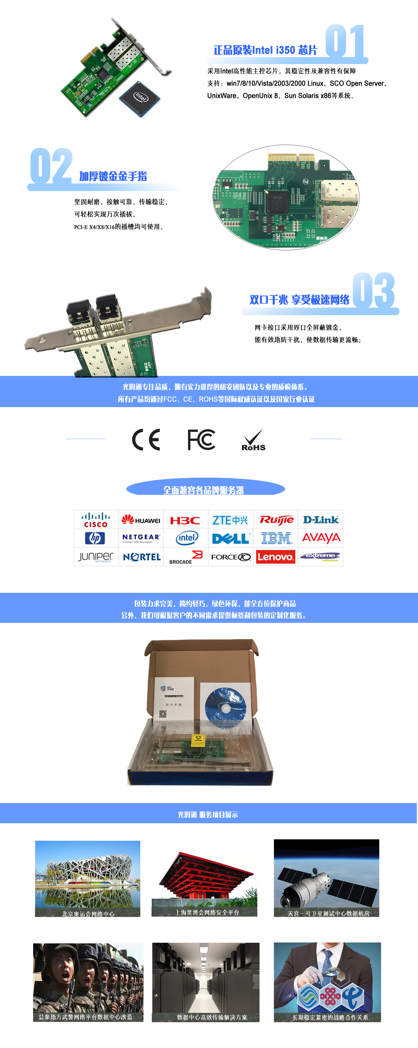 光潤(rùn)通千兆雙光口網(wǎng)卡F902E(圖1) 光潤(rùn)通千兆雙光口網(wǎng)卡F902E(圖1)